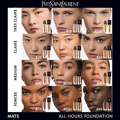 ysl all hours foundation swatches|ysl all hours foundation sephora.